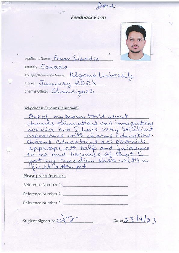 Handwritten Feedback