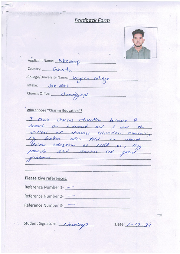 Handwritten Feedback